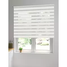 Штора рулонная день-ночь Inspire Peter 180x175 см белая White 0
