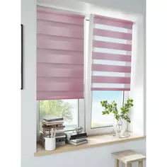 Штора рулонная день-ночь Inspire Peter 55x160 см сиреневая
