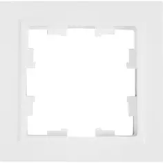 Рамка для розеток и выключателей IEK Brite РУ-1-БрБ 1 пост цвет белый Без бренда