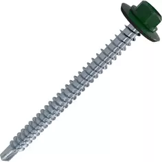 Кровельные саморезы STANDERS RAL6005 сверлоконечные зеленые 5.5x32, на вес (около 169 шт/кг)