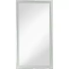 Шкаф зеркальный подвесной Montero White LED с подсветкой 35x65 см цвет белый Без бренда