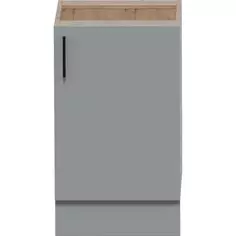 Шкаф напольный Лайм 50x86x56 см ЛДСП цвет серый Без бренда