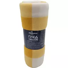 Плед "Windsor" 130x170 см флис цвет желтый Ardenza