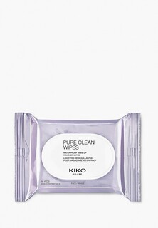 Салфетки для снятия макияжа Kiko Milano Pure clean wipes, 25 шт