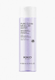 Мицеллярная вода Kiko Milano очищающая для нормальной и сухой кожи Pure clean micellar water normal to dry, 200 мл