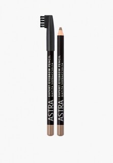 Карандаш для бровей Astra Астра EXPERT EYEBROW PENCIL EB4, 1,1 г