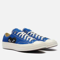 Мужские кеды Converse x Comme des Garcons Play Chuck 70 Low, цвет синий, размер 40 EU