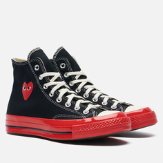 Кеды Converse x Comme des Garcons Play Chuck 70 Hi, цвет чёрный