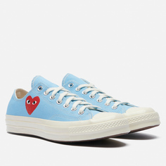 Мужские кеды Converse x Comme des Garcons Play Chuck 70 Low, цвет голубой, размер 44 EU