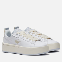Женские кроссовки Lacoste Carnaby Platform Monogram Leather, цвет белый