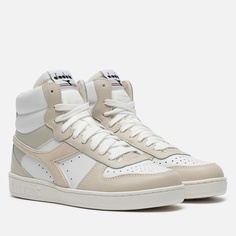 Женские кроссовки Diadora Magic Basket Mid Leather, цвет бежевый, размер 38 EU