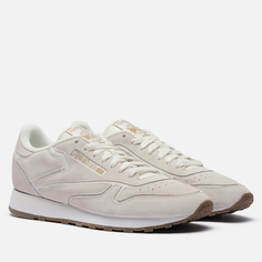 Мужские кроссовки Reebok Classic Leather, цвет бежевый, размер 44.5 EU