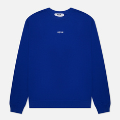 Мужская толстовка MSGM Brush Stroke Micrologo, цвет синий