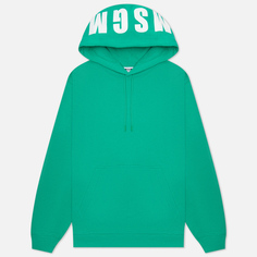 Мужская толстовка MSGM Maxilogo Print Hoodie, цвет зелёный, размер L