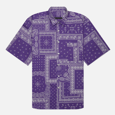 Мужская рубашка SOPHNET. Pattern Baggy, цвет фиолетовый, размер XL