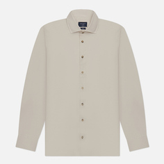 Мужская рубашка Hackett Piece Dyed Soft Twill, цвет бежевый, размер XL