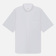 Мужская рубашка uniform experiment Yoke Logo Print B.D Big, цвет белый, размер L