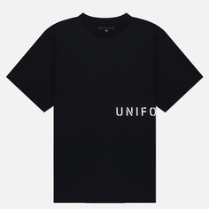 Мужская футболка uniform experiment Authentic Stencil Logo Wide, цвет чёрный, размер M