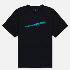 Мужская футболка uniform experiment Warp Logo Wide, цвет чёрный, размер S