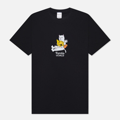 Мужская футболка RIPNDIP x World Industries Nerm Heart Flameboy, цвет чёрный, размер XL