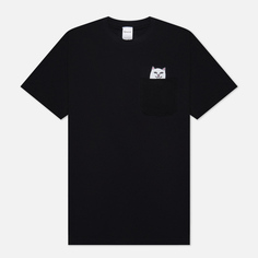 Мужская футболка RIPNDIP Lord Nermal Peace Pocket, цвет чёрный, размер XL