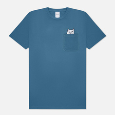 Мужская футболка RIPNDIP Lord Nermal Peace Pocket, цвет синий, размер M