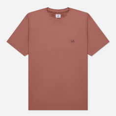 Мужская футболка C.P. Company 30/1 Jersey Goggle Print Logo, цвет розовый, размер L