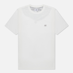 Мужская футболка C.P. Company 30/1 Jersey Goggle Print Logo, цвет белый, размер XXXL