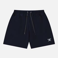 Мужские шорты Hackett Logo Solid Swim, цвет синий