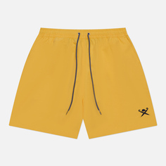 Мужские шорты Hackett Logo Solid Swim, цвет жёлтый