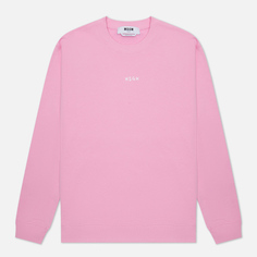 Женская толстовка MSGM Mini Brush Stroke Logo, цвет розовый