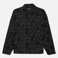 Мужская куртка ветровка RIPNDIP Fuckin Fuck Quilted Work, цвет чёрный