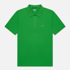 Мужское поло C.P. Company Stretch Piquet Slim, цвет зелёный, размер XXL