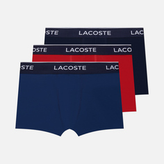 Комплект мужских трусов Lacoste Underwear 3-Pack Casual Trunk, цвет комбинированный, размер XL
