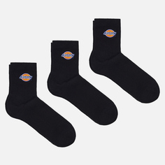 Комплект носков Dickies 3-Pack Valley Grove Mid, цвет чёрный