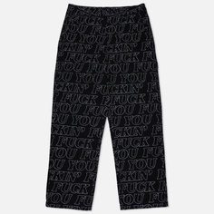 Мужские брюки RIPNDIP Fuckin Fuck Quilted Wide Leg, цвет чёрный