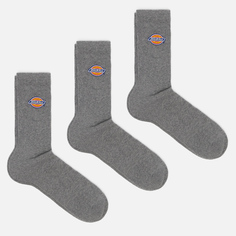 Комплект носков Dickies 3-Pack Valley Grove, цвет серый