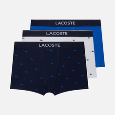 Комплект мужских трусов Lacoste Underwear 3-Pack Casual Signature Boxer, цвет комбинированный