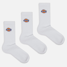 Комплект носков Dickies 3-Pack Valley Grove, цвет белый, размер 35-38 EU