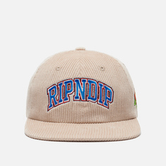 Кепка RIPNDIP Summer Friends 6 Panel Corduroy Snapback, цвет бежевый