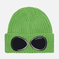 Шапка C.P. Company Extrafine Merino Wool Goggle Ribbed, цвет зелёный