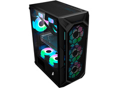 Корпус 1stPlayer FireBase X6 ATX без БП X6-3G6P-1G6