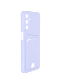 Чехол Neypo для Samsung A24 4G Pocket Matte Silicone с карманом Lilac NPM65192