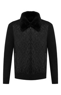 Комбинированный кардиган с меховой отделкой Zilli
