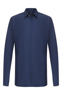 Сорочка из смеси шелка и хлопка Zegna