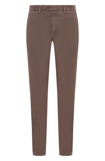 Брюки из смеси хлопка и шелка Kiton