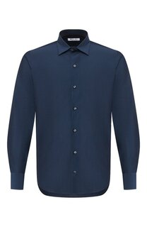 Рубашка из смеси хлопка и шелка Loro Piana