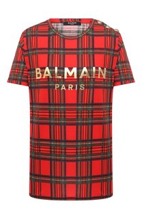 Хлопковая футболка Balmain