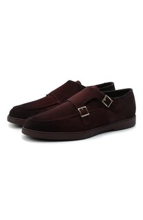 Замшевые монки Santoni