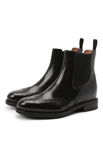 Кожаные челси Santoni